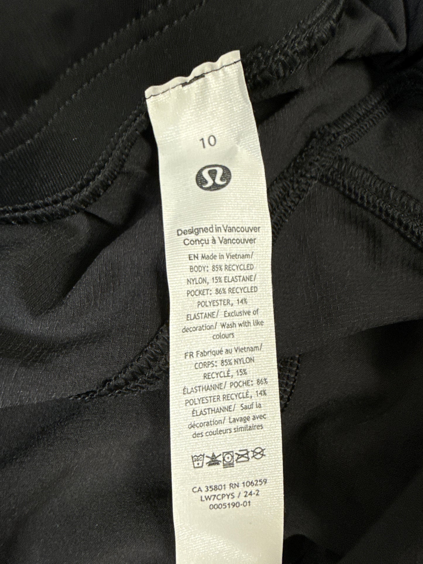 Athletic Shorts By Lululemon In Black, Size: 10