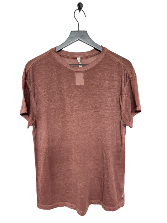 Top Short Sleeve By Free People In Maroon, Size: S