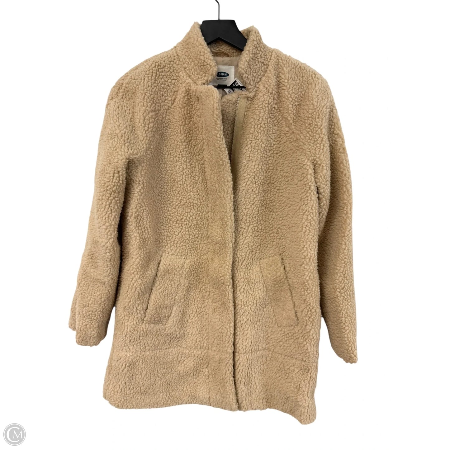 Jacket Faux Fur & Sherpa By Old Navy In Tan, Size: Xs
