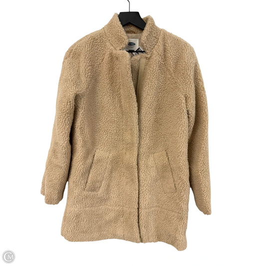 Jacket Faux Fur & Sherpa By Old Navy In Tan, Size: Xs