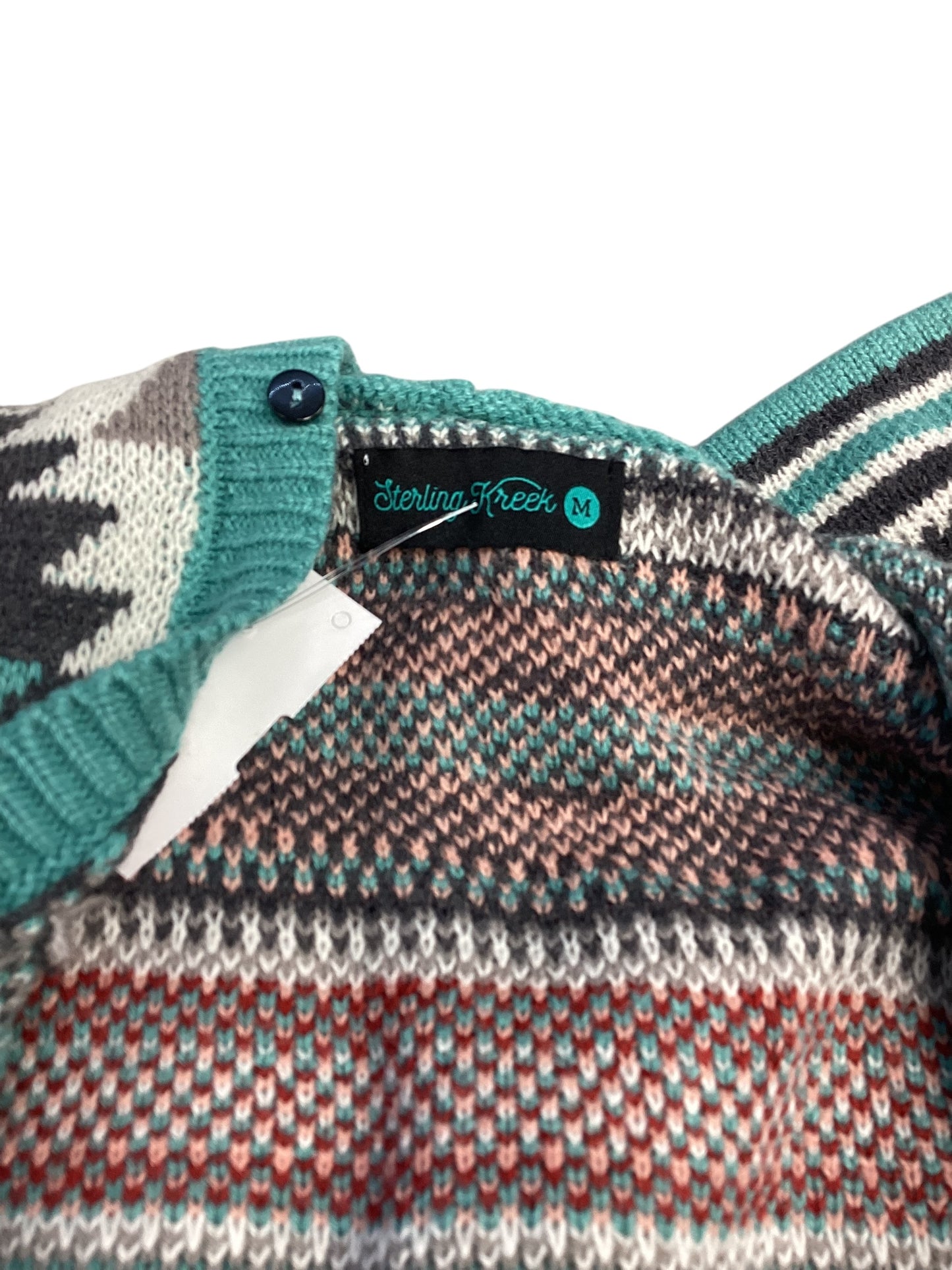 Sweater Cardigan By Cmc In Aqua, Size: M