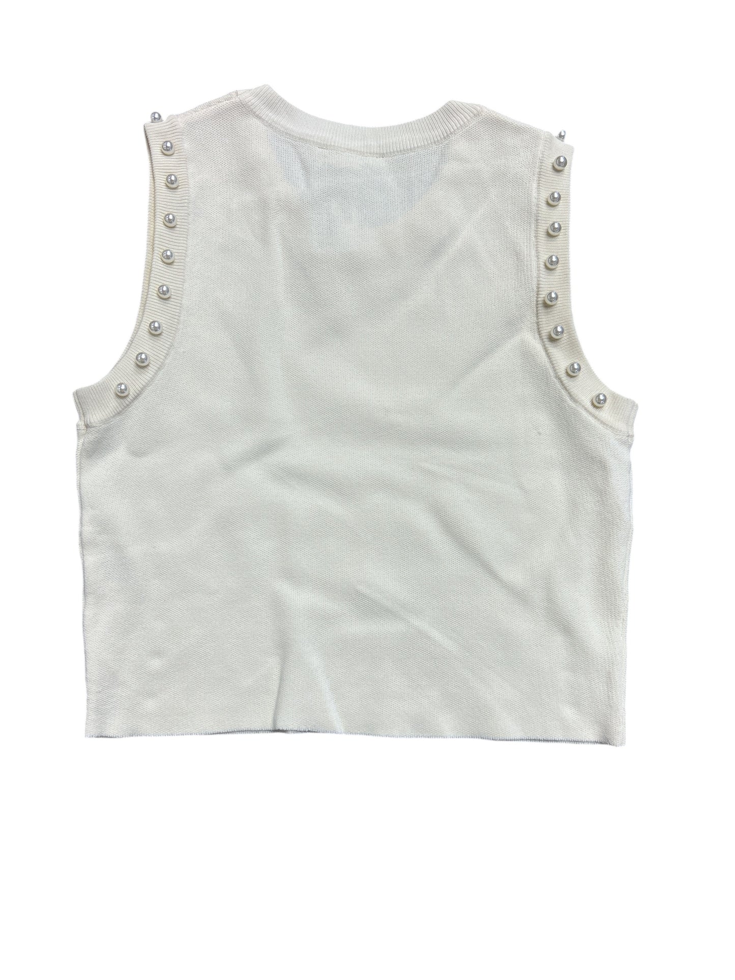 Top Sleeveless By Entro In Ivory, Size: S