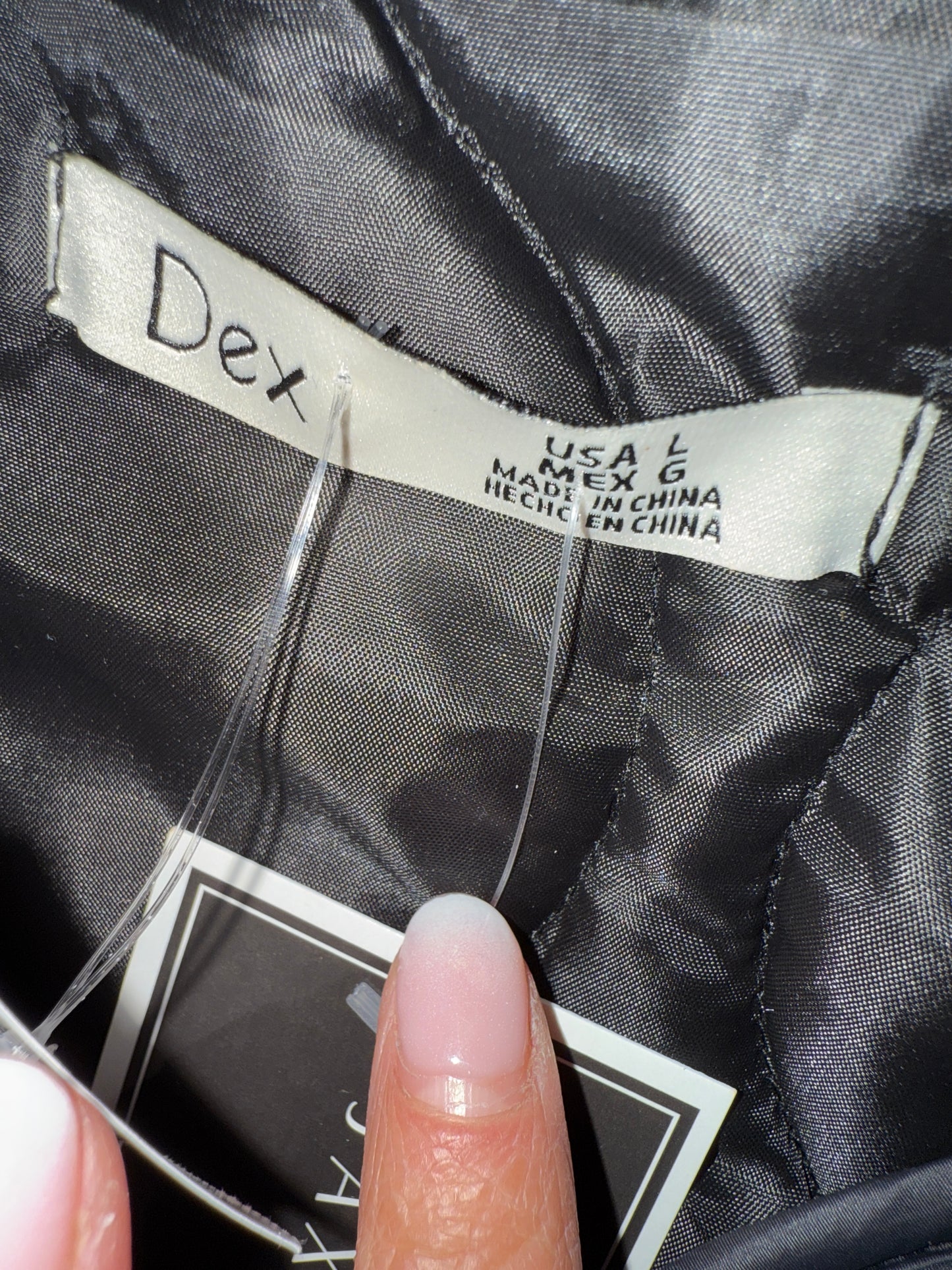 Jacket Puffer & Quilted By Dex In Black, Size: L