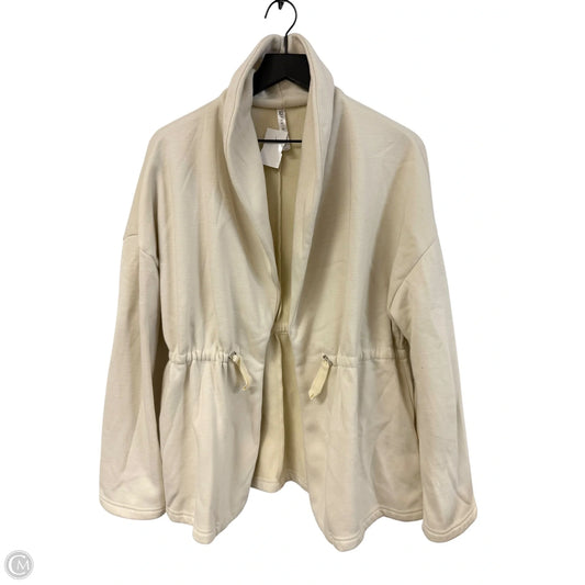 Cardigan By Fabletics In Cream, Size: L