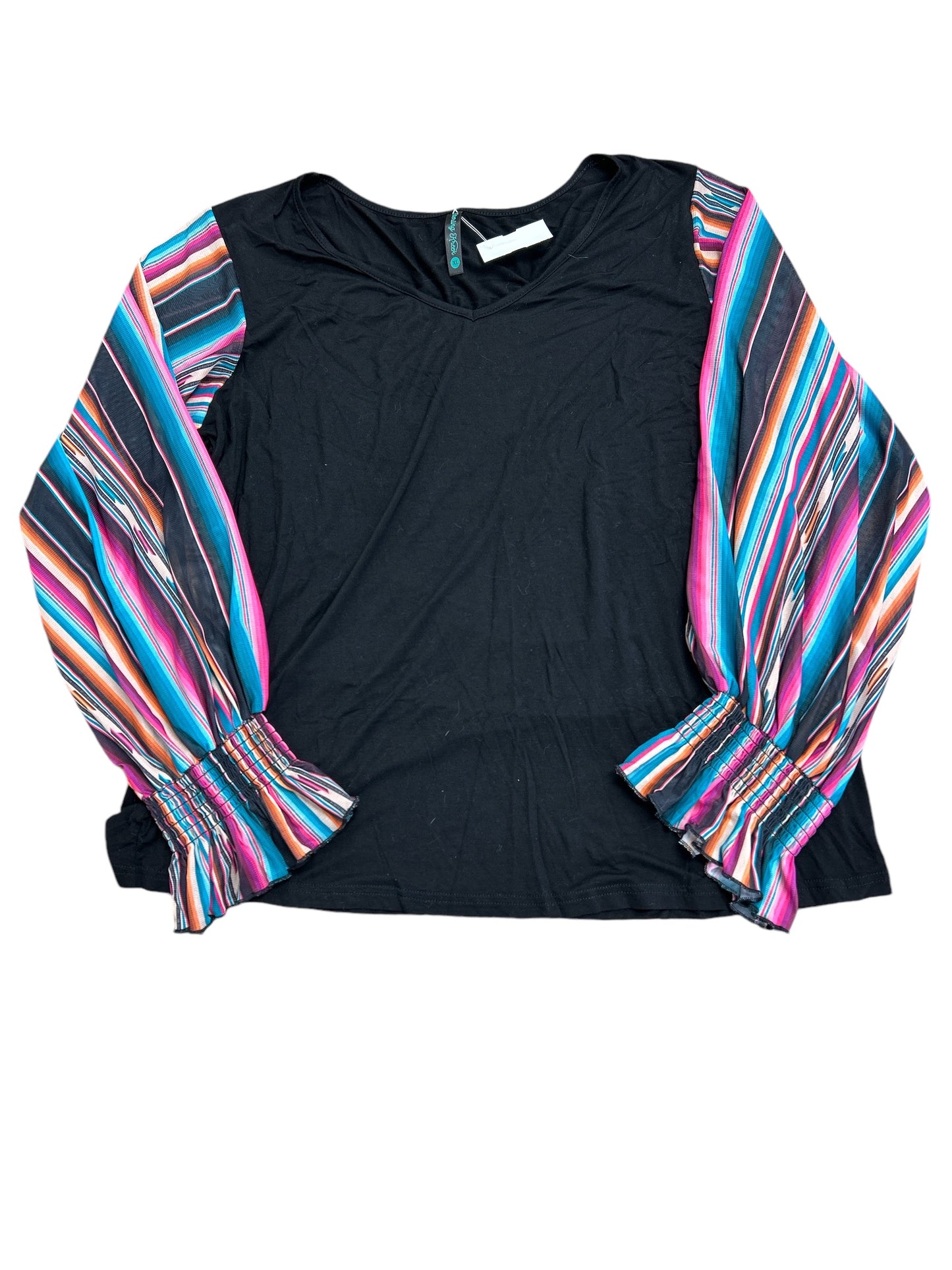 Top Long Sleeve By Cmc In Multi-colored, Size: Xl