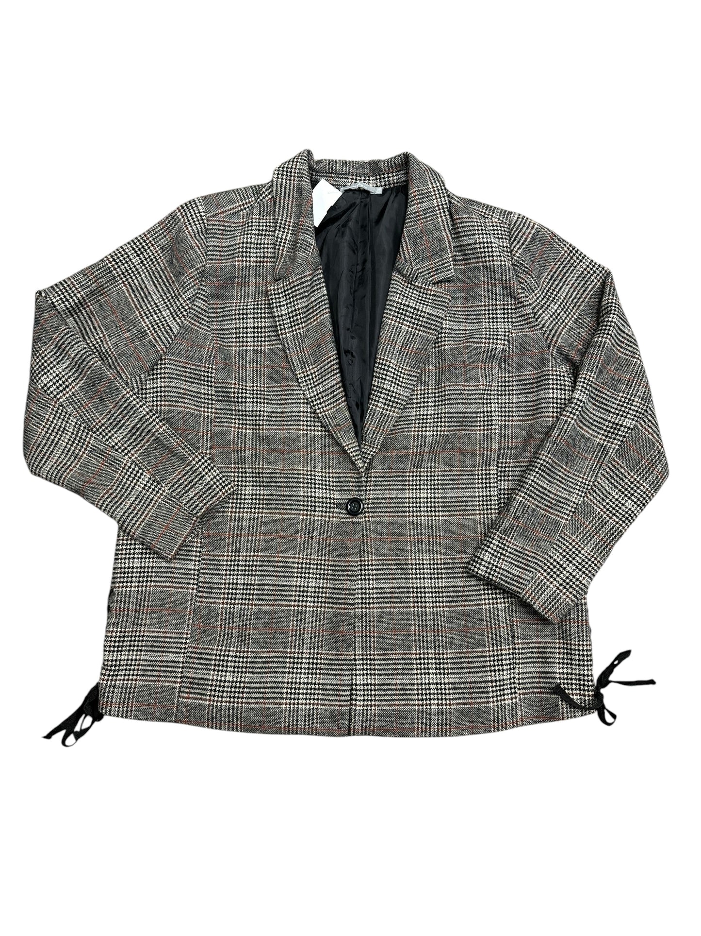 Blazer By Red In Plaid Pattern, Size: Xl