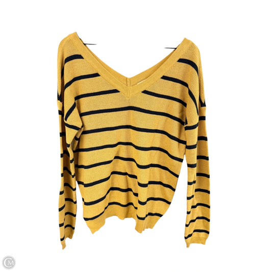 Sweater By Reborn J In Blue & Yellow, Size: M