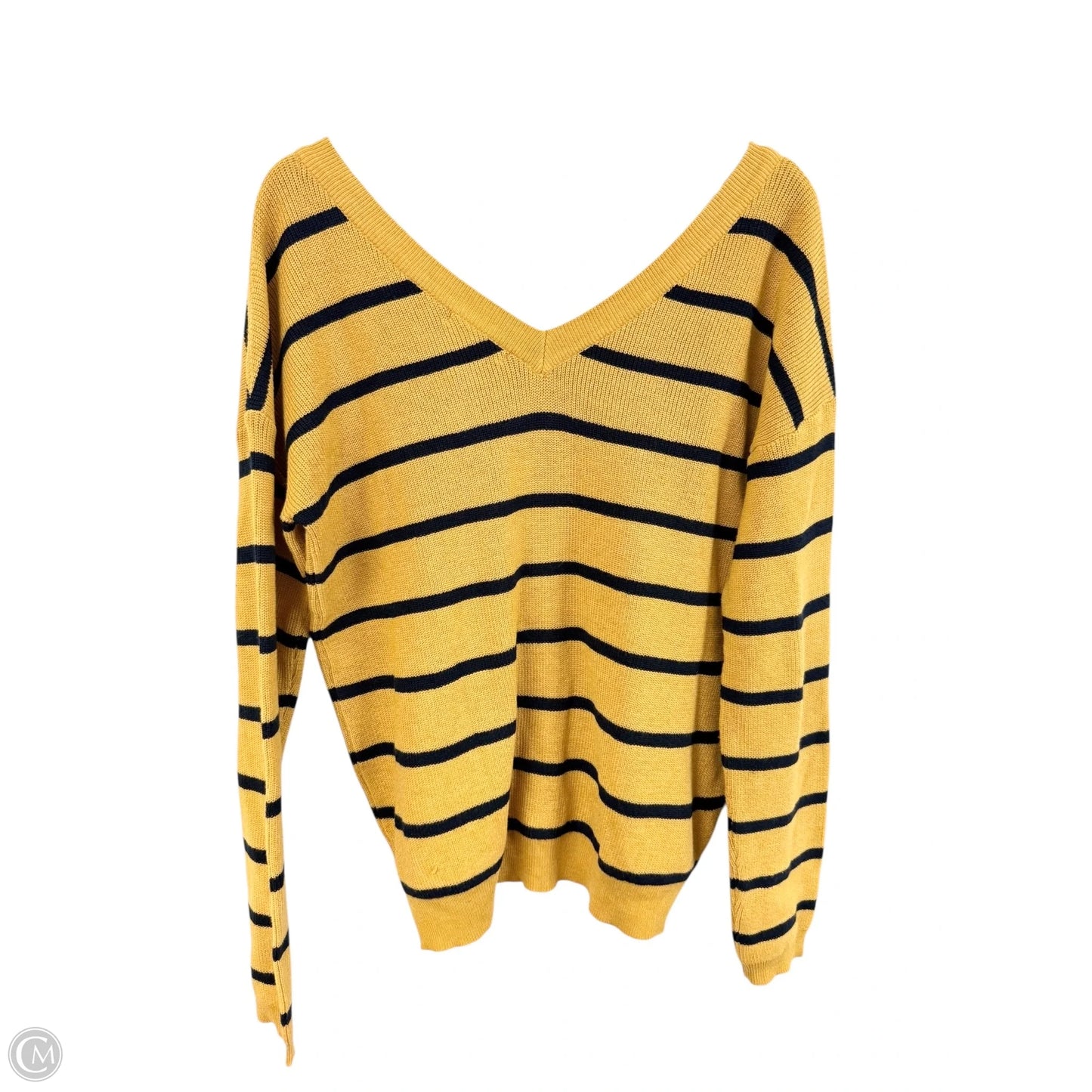 Sweater By Reborn J In Blue & Yellow, Size: M