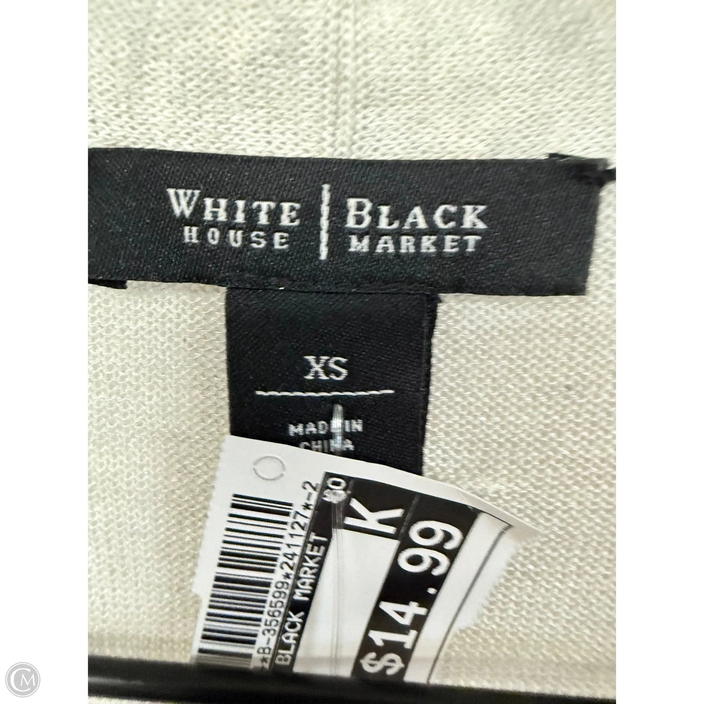 Cardigan By White House Black Market In Cream, Size: Xs