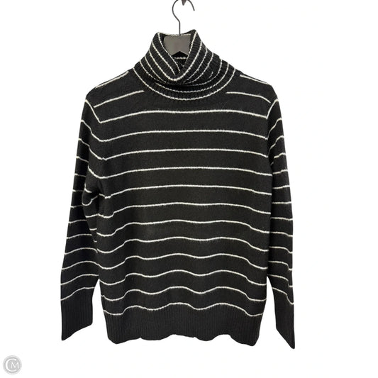 Sweater By Kensie In Black & White, Size: L