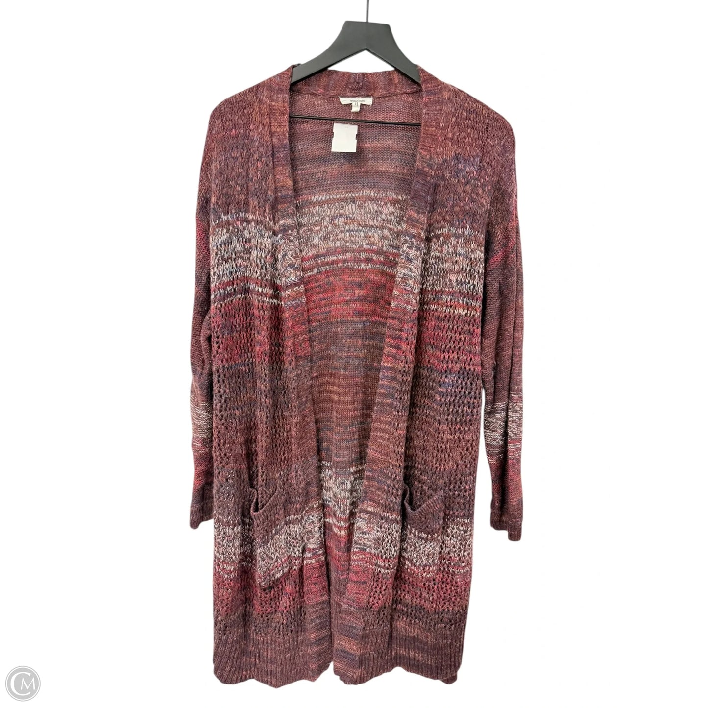 Sweater Cardigan By Maurices In Red, Size: 1x