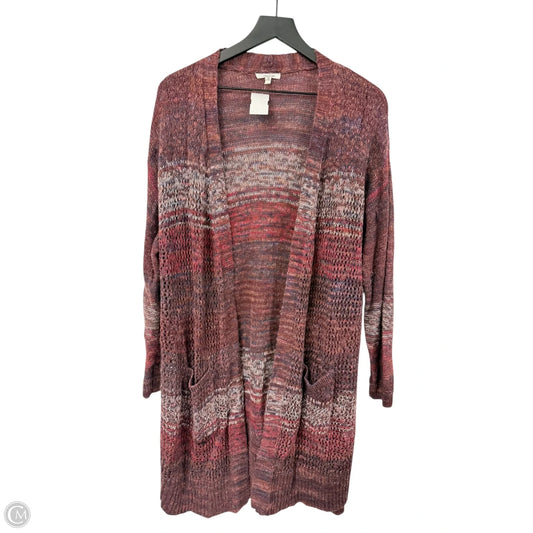 Sweater Cardigan By Maurices In Red, Size: 1x