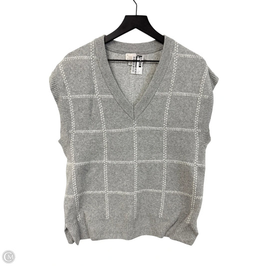 Sweater Short Sleeve By A New Day In Grey, Size: S