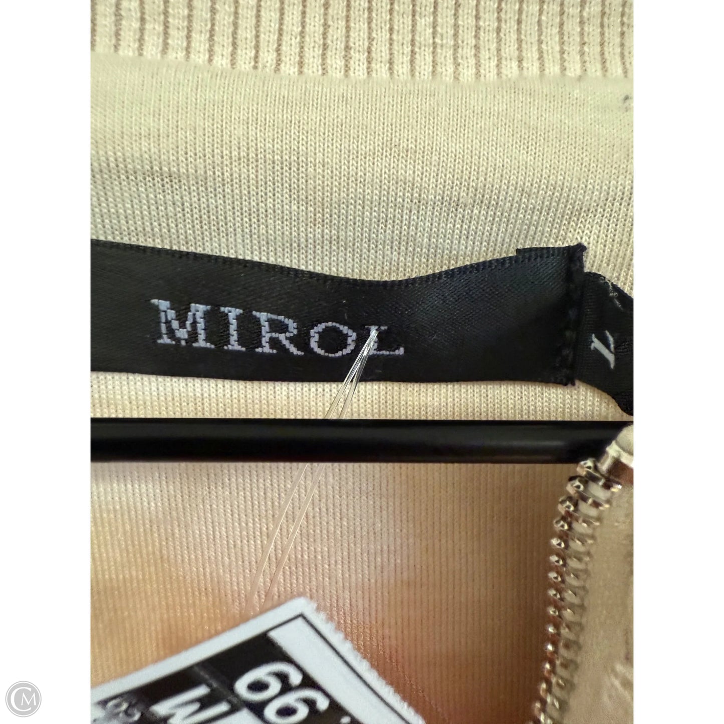 Jacket Faux Fur & Sherpa By Cmf In Cream, Size: L