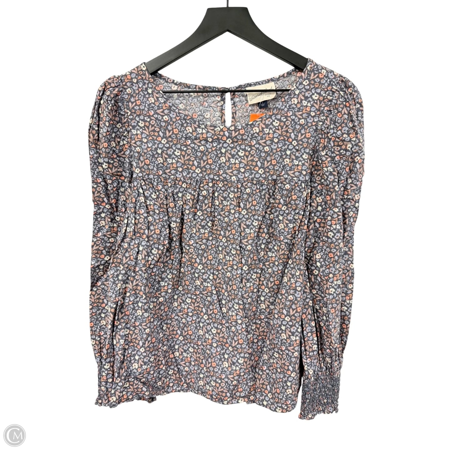 Top Long Sleeve By Universal Thread In Floral Print, Size: L