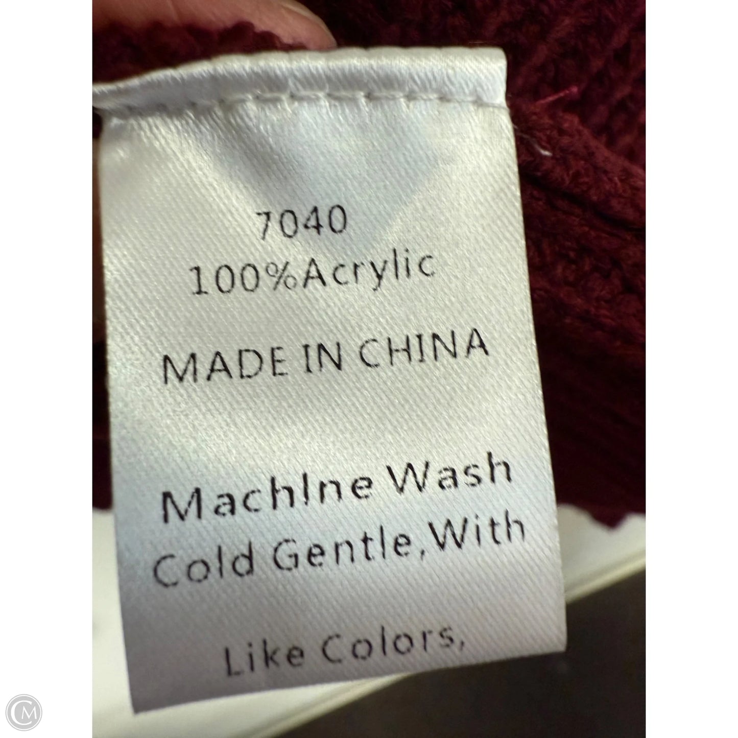 Sweater By Cmf In Maroon, Size: Xl