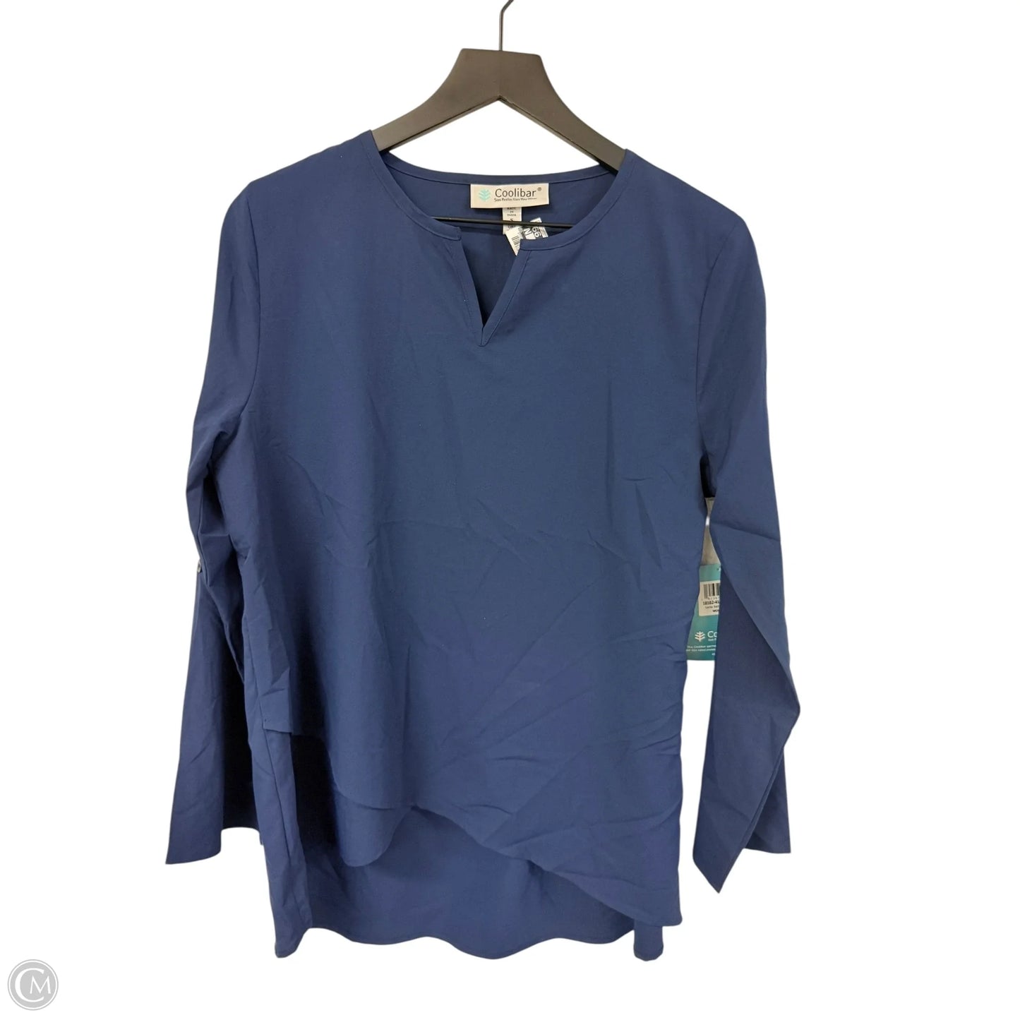 Top Long Sleeve By Cme In Navy, Size: S