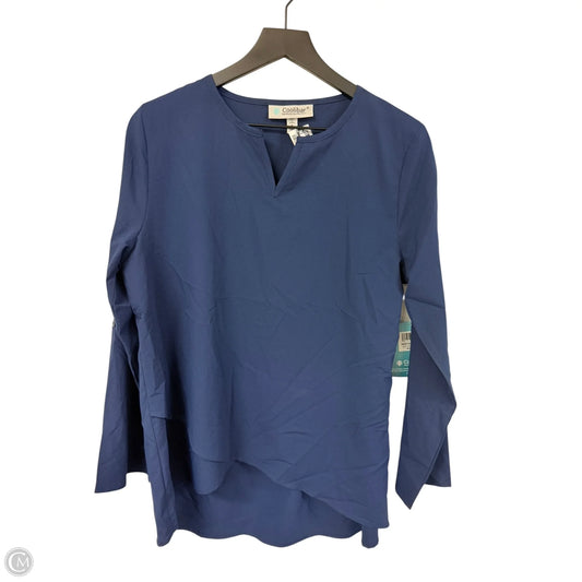 Top Long Sleeve By Cme In Navy, Size: S