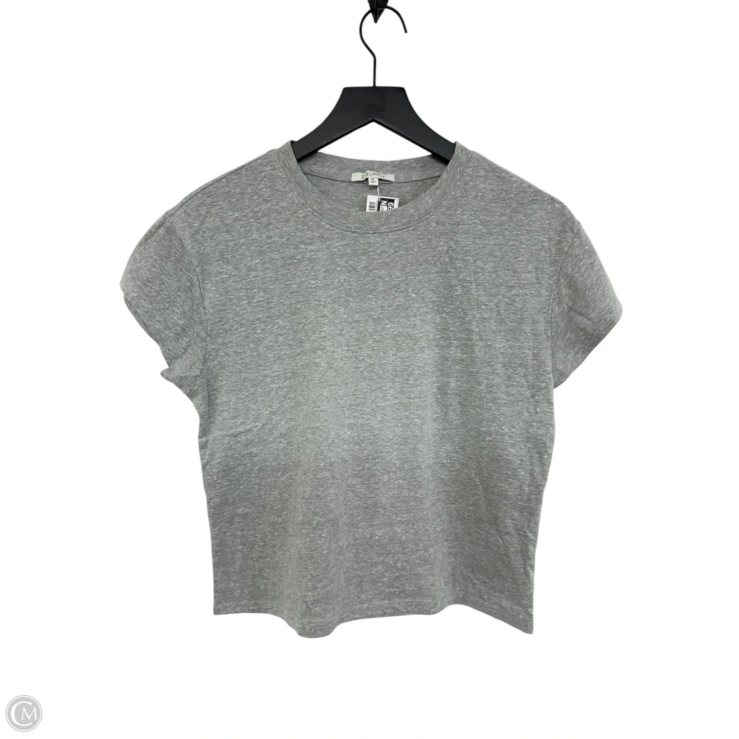 Top Short Sleeve Basic By Z Supply In Grey, Size: M