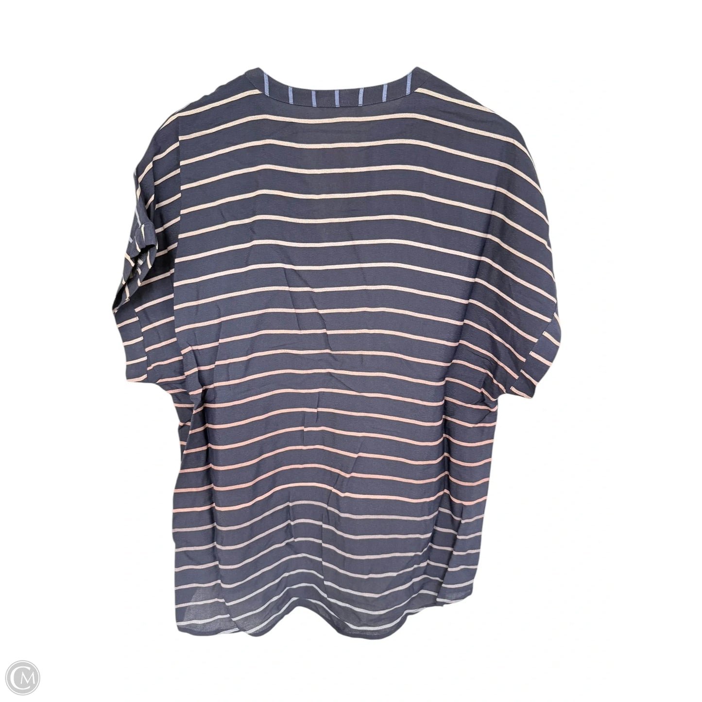 Top Short Sleeve By Lovestitch In Navy, Size: L