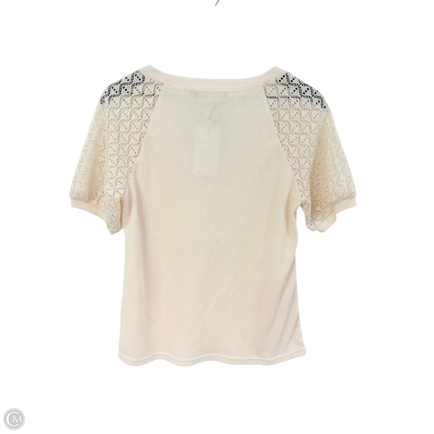 Top Short Sleeve Basic By Cmf In Cream, Size: S