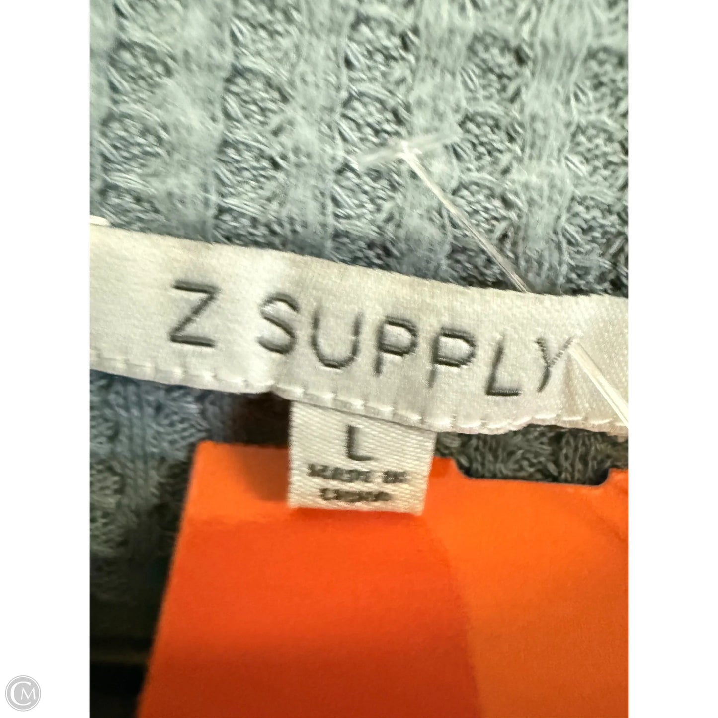 Top Long Sleeve By Z Supply In Blue, Size: L