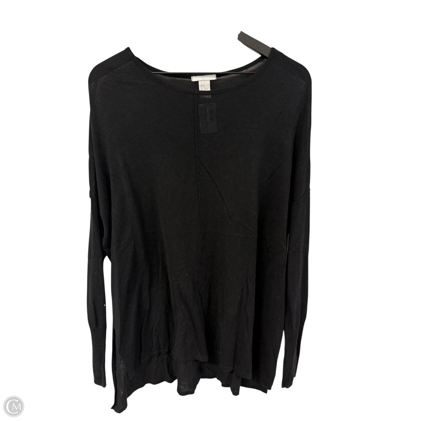 Top Long Sleeve Basic By H&m In Black, Size: M