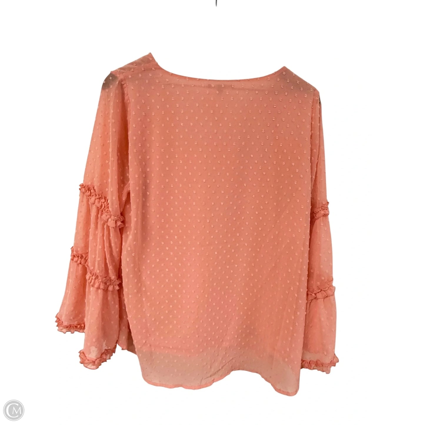Top Long Sleeve By Staccato In Pink, Size: L