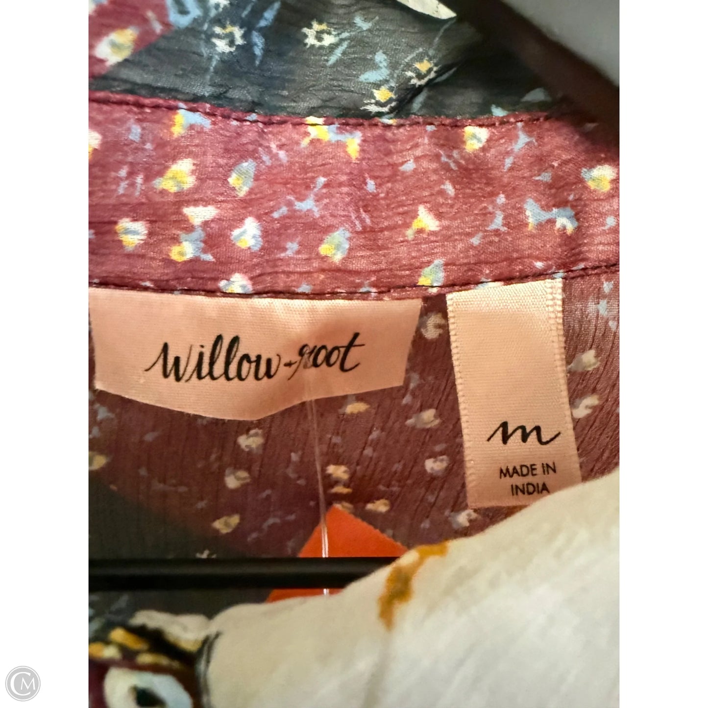 Blouse Long Sleeve By Clothes Mentor In Multi-colored, Size: M