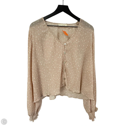 Top Long Sleeve By By Together In Pink, Size: L
