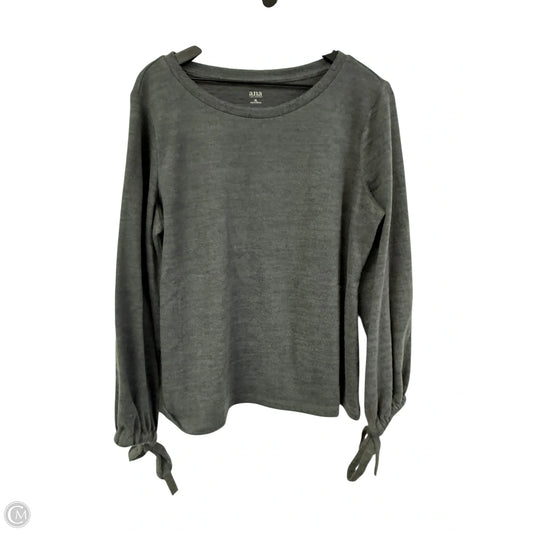 Top Long Sleeve Basic By Ana In Grey, Size: Xl