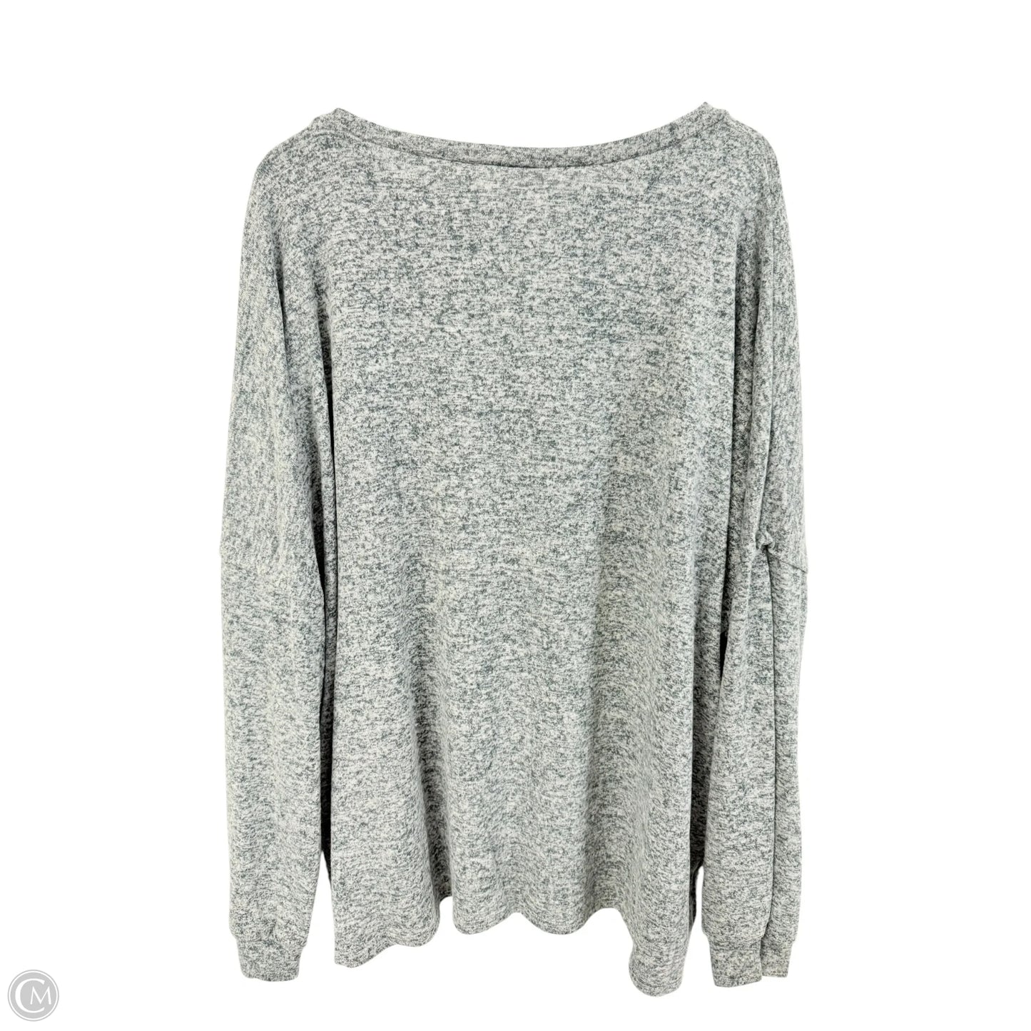 Top Long Sleeve Basic By Zigzag Stripe In Blue, Size: 3x