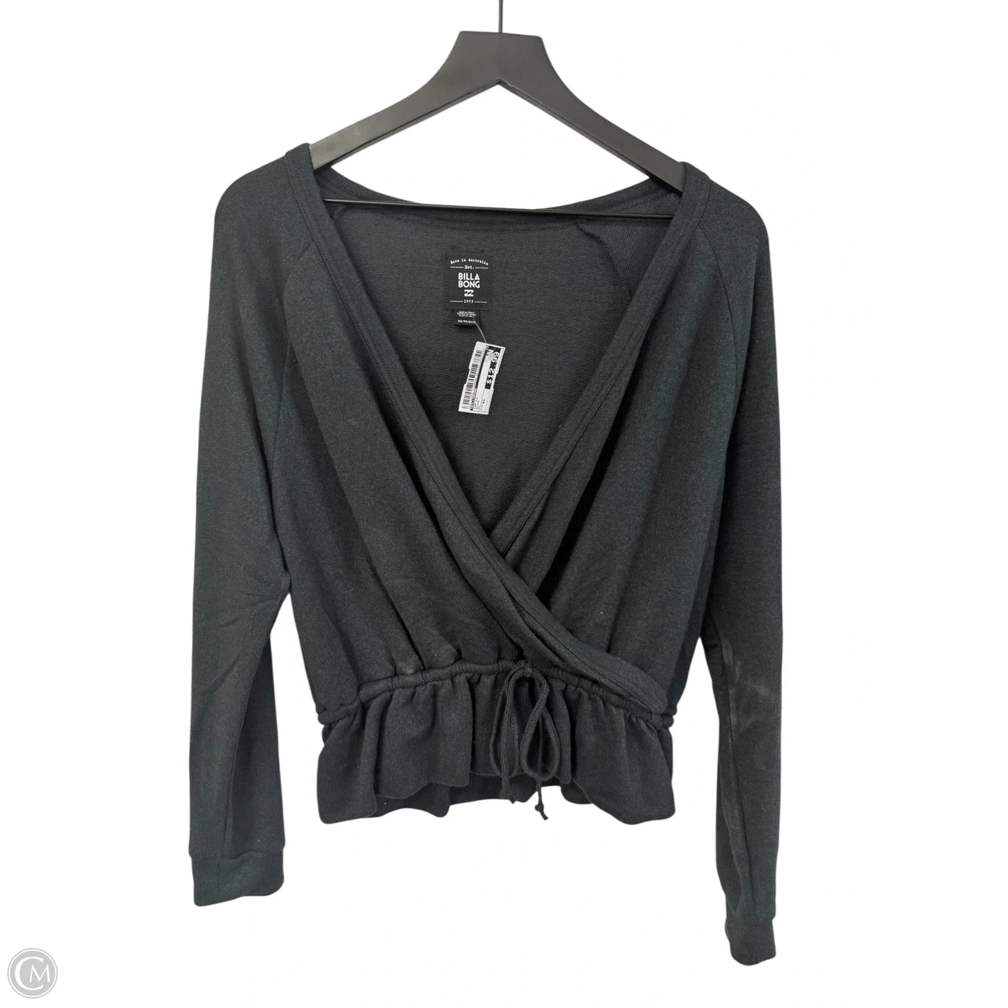 Top Long Sleeve By Billabong In Black, Size: Xs
