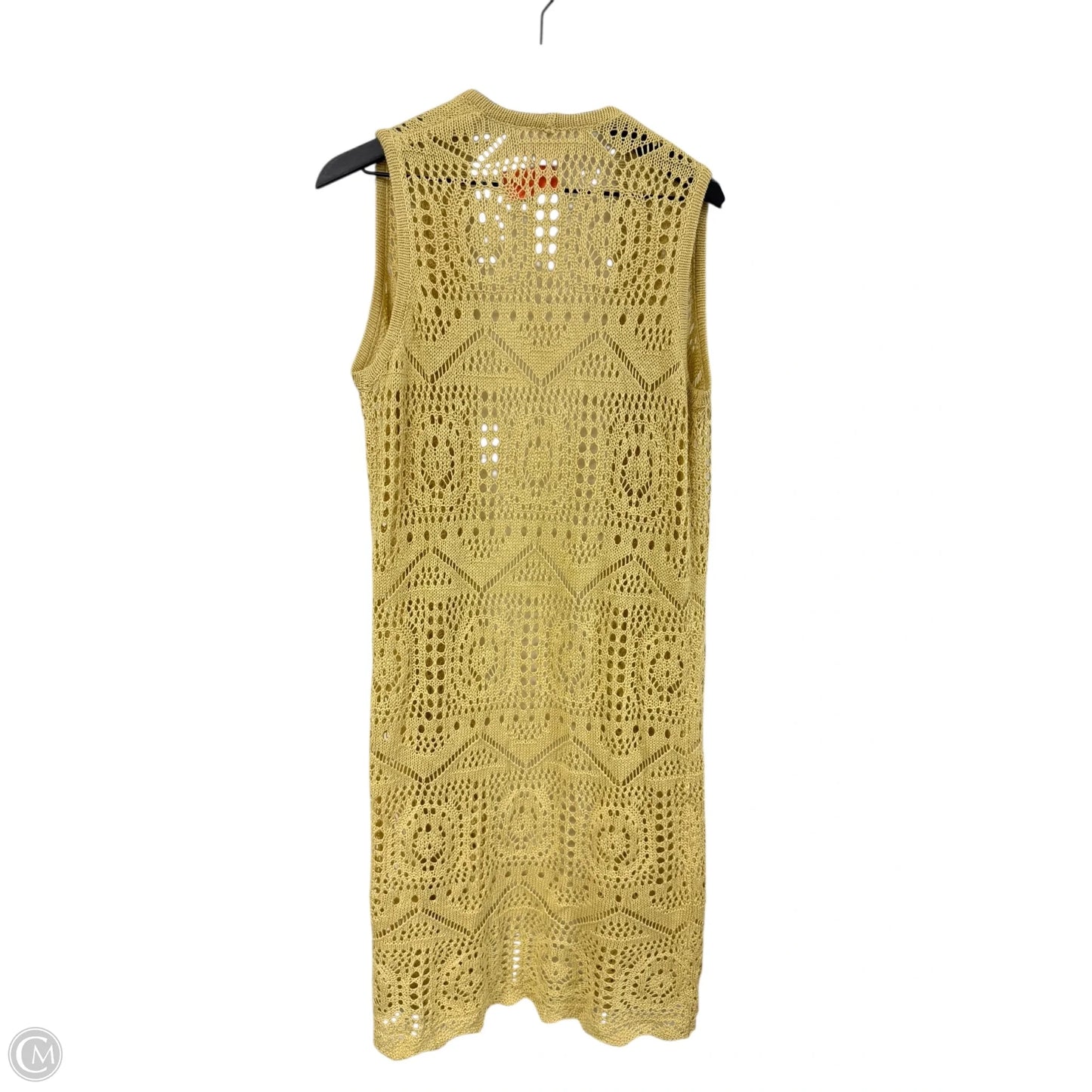 Vest Sweater By Chelsea And Theodore In Yellow, Size: S