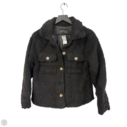 Jacket Shirt By Haute Monde In Black, Size: S