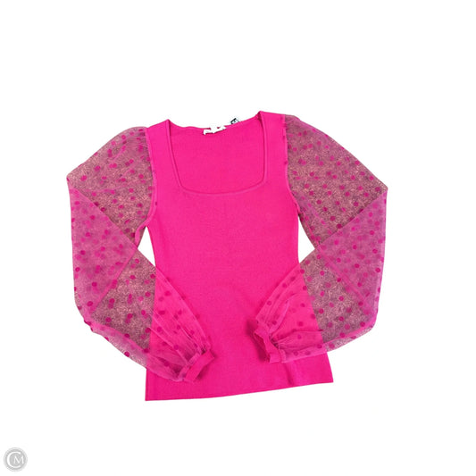 Top Long Sleeve By Ee Some In Pink, Size: S
