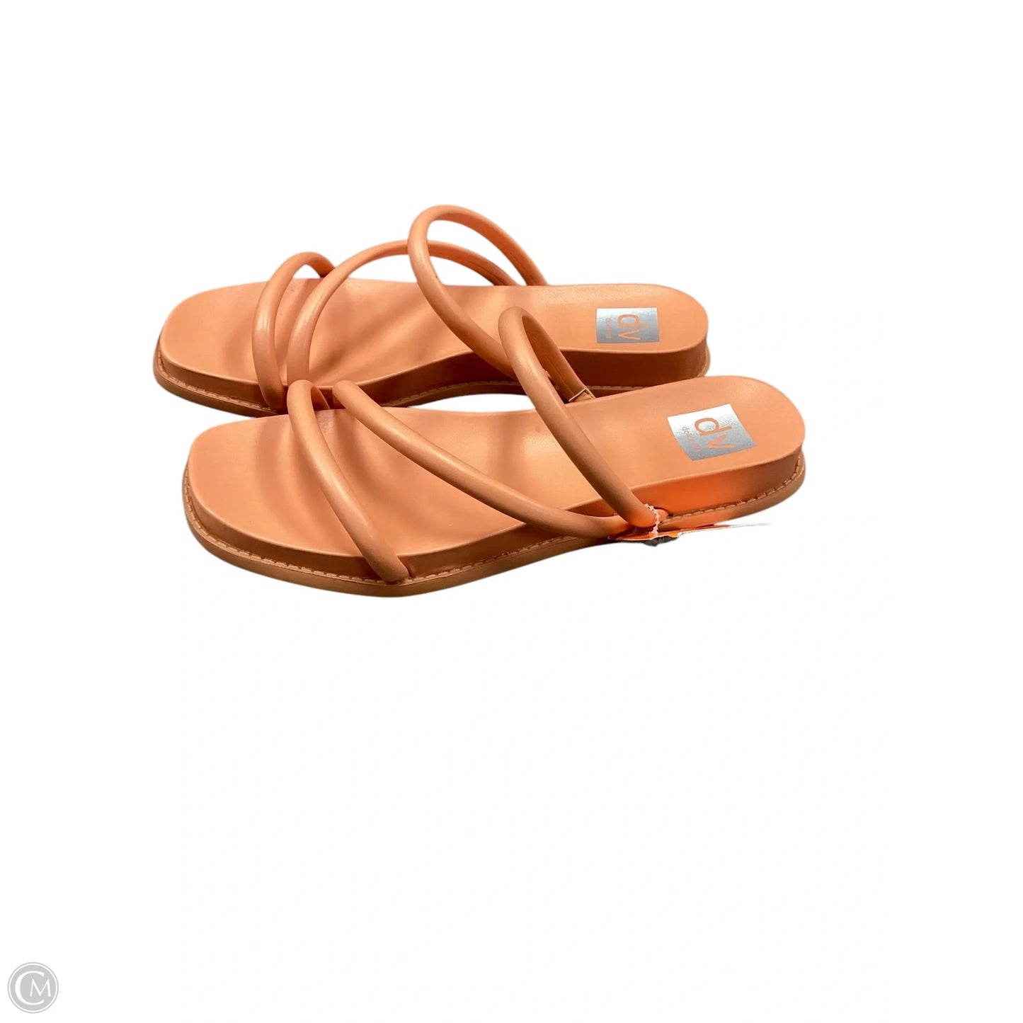 Sandals Flats By Dv In Orange, Size: 8.5