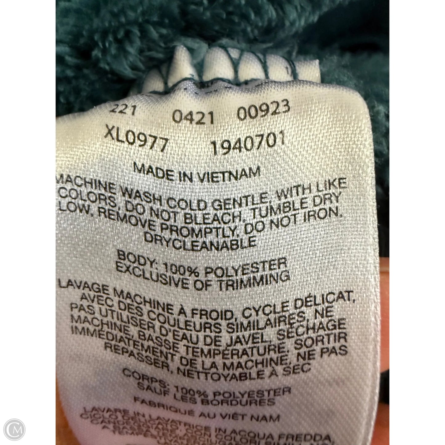 Sweatshirt Collar By Columbia In Teal, Size: S