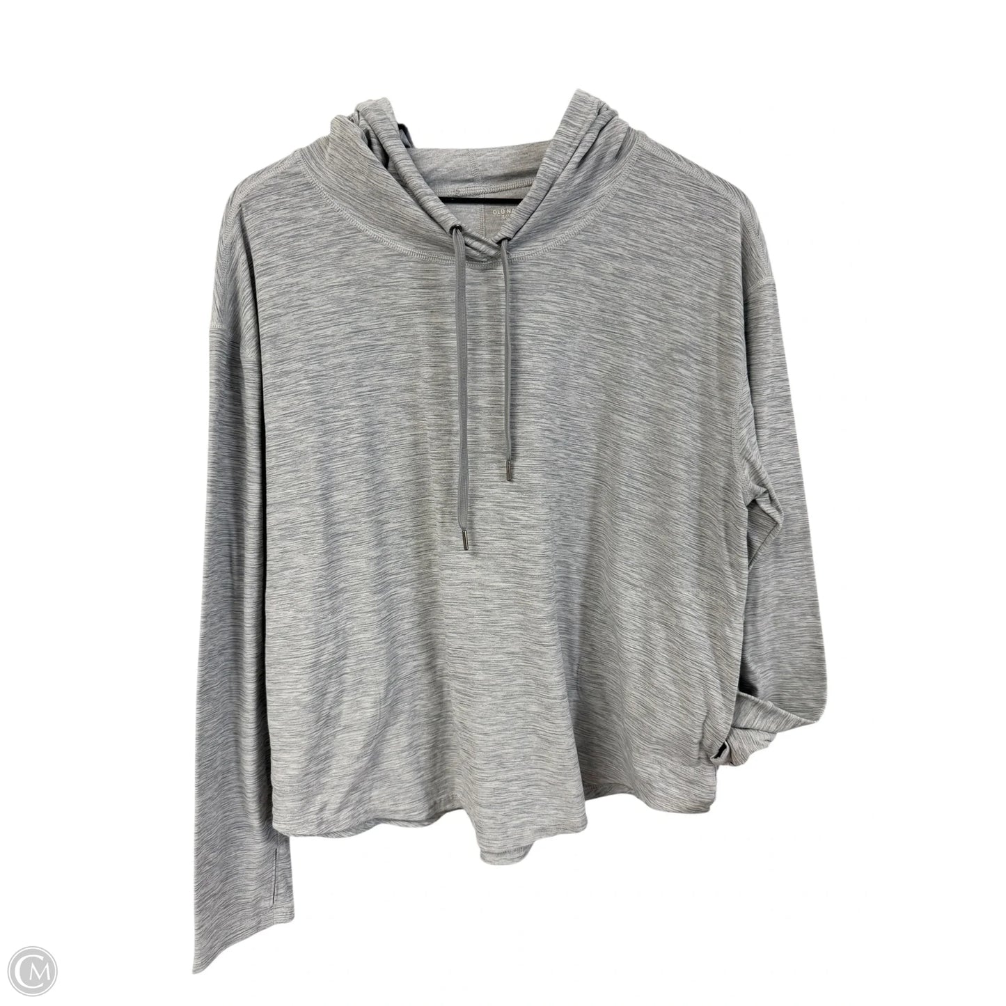 Athletic Top Long Sleeve Hoodie By Old Navy In Grey, Size: Xl