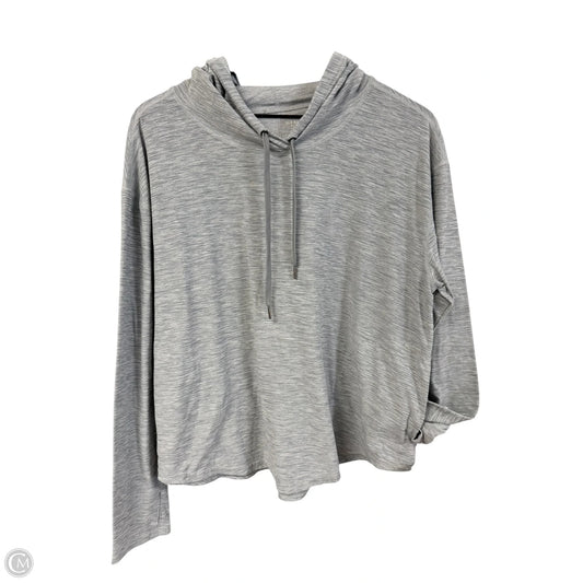 Athletic Top Long Sleeve Hoodie By Old Navy In Grey, Size: Xl