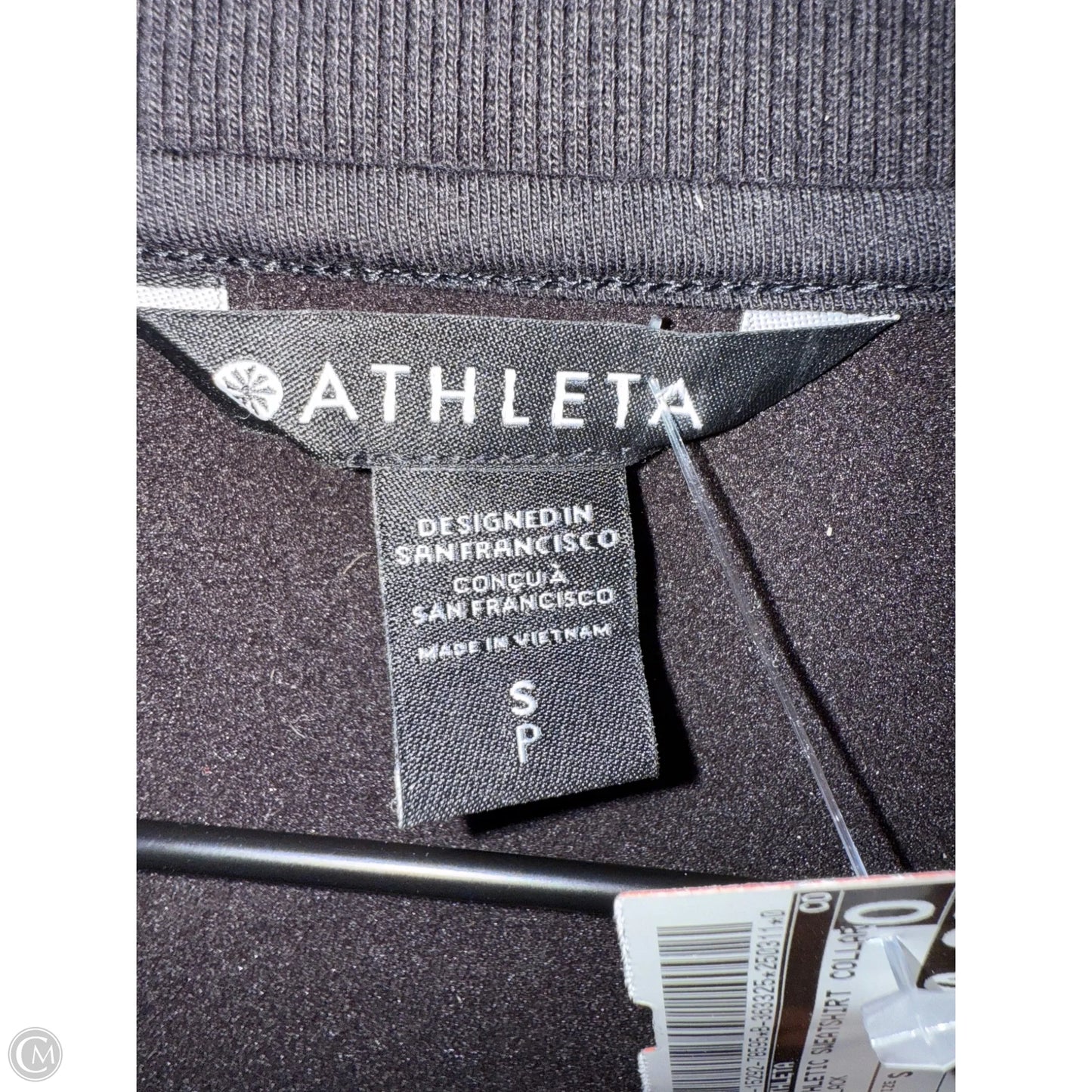 Athletic Sweatshirt Collar By Athleta In Black, Size: S