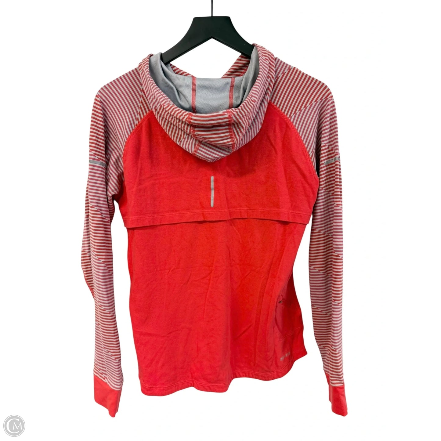Athletic Top Long Sleeve Hoodie By Nike Apparel In Red, Size: L