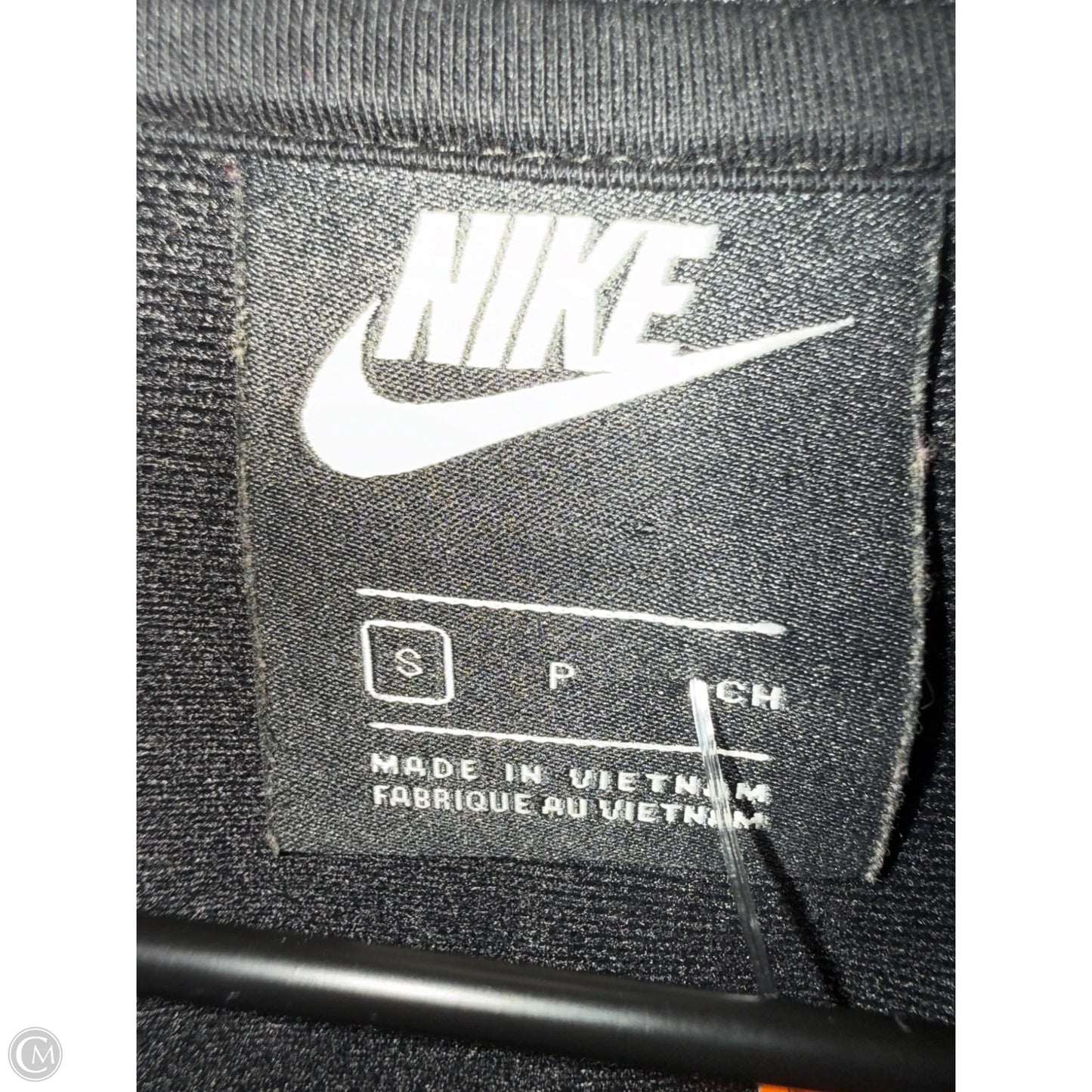 Athletic Jacket By Nike Apparel In Black, Size: S