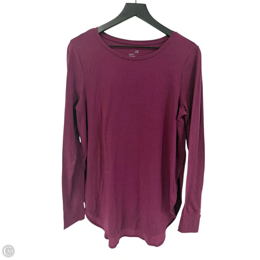 Athletic Top Long Sleeve Crewneck By Gapfit In Purple, Size: M