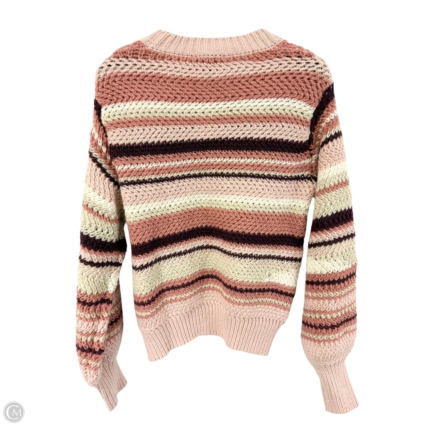 Sweater By Z Supply In Pink & Purple, Size: L