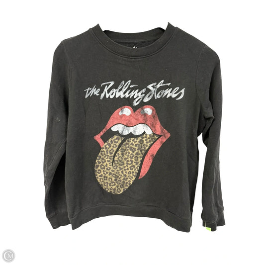 Sweatshirt Crewneck By Clothes Mentor In Black, Size: Xs
