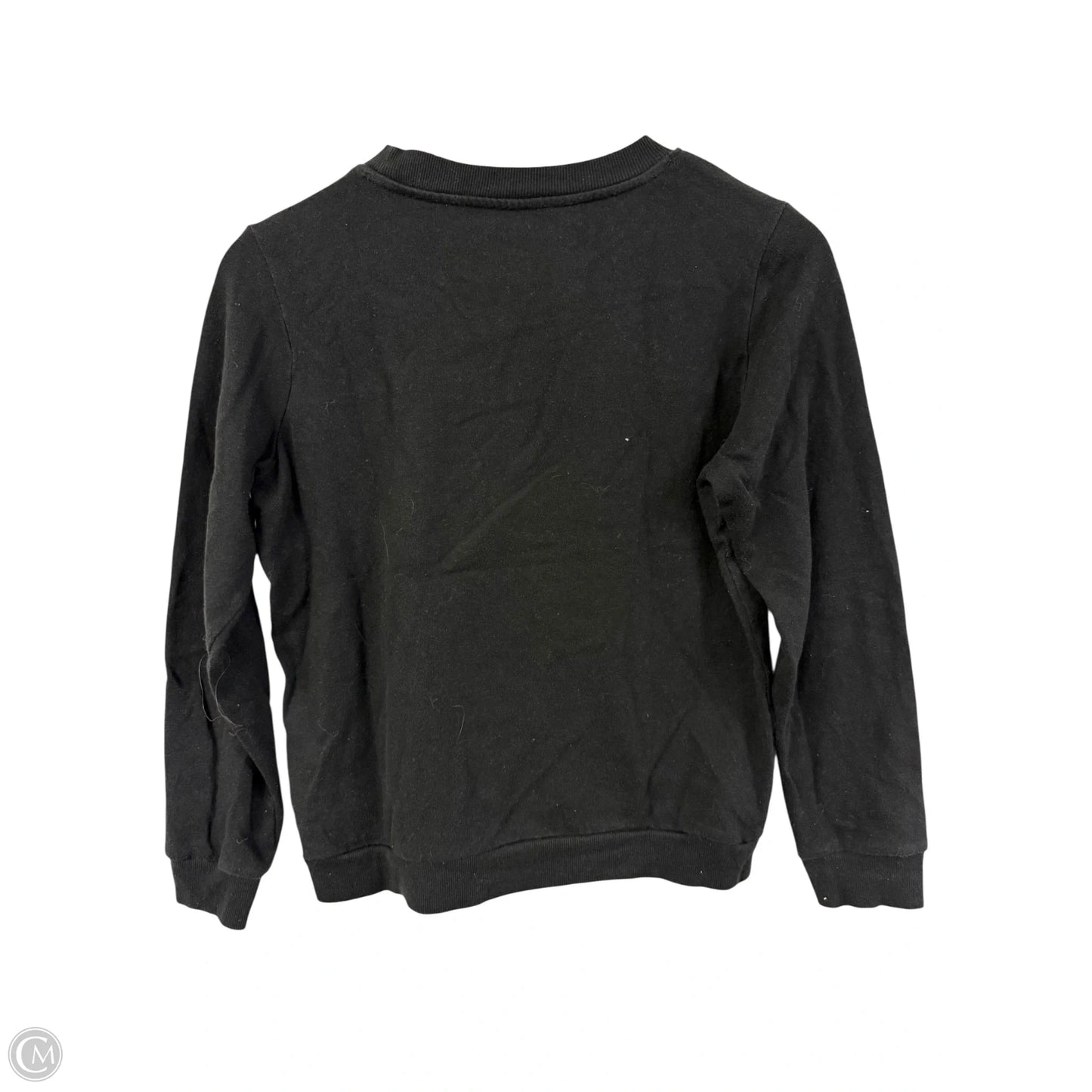 Sweatshirt Crewneck By Clothes Mentor In Black, Size: Xs