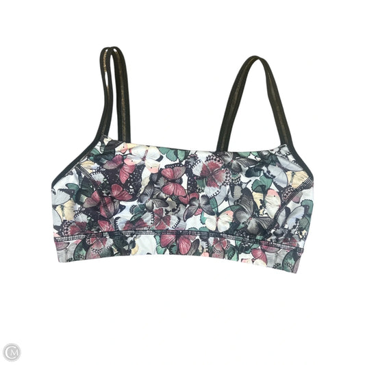 Athletic Bra By Lululemon In Floral Print, Size: 6