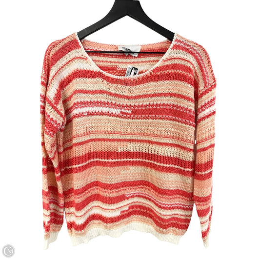 Sweater By Clothes Mentor In Peach, Size: L