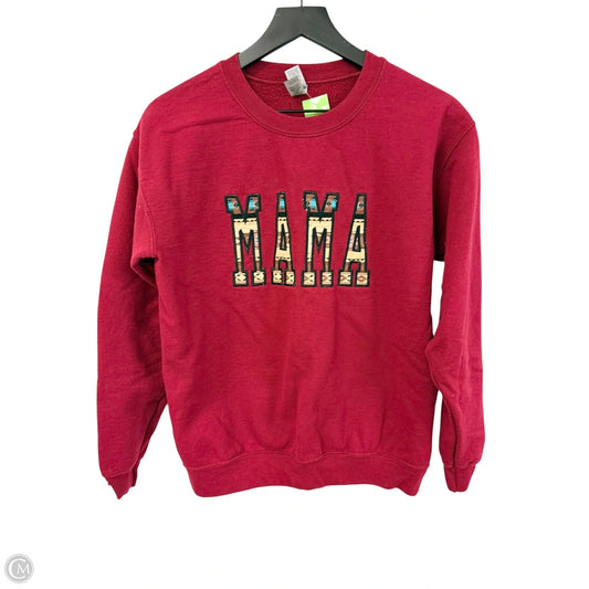 Sweatshirt Crewneck By Gildan In Red, Size: S